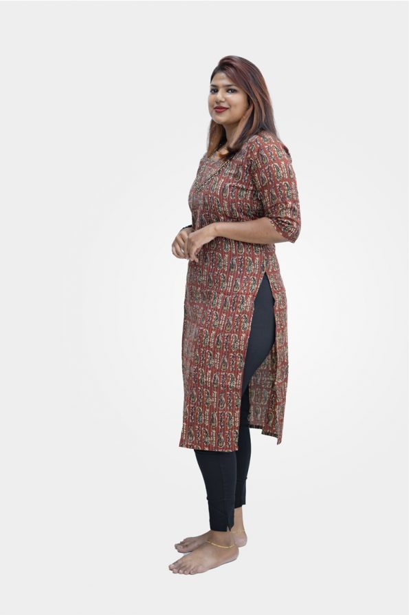 brown kantha top 2